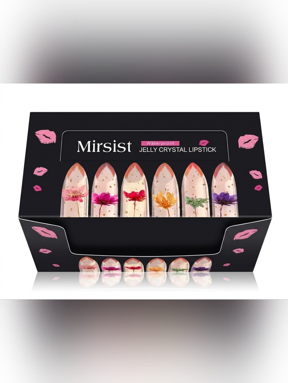 [24pc] Clear Flower Color Changing Lipstick